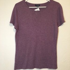 Preview International Rayon Purple Sweater Top Sz L